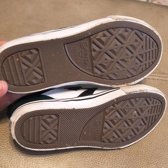 Converse Black and Teal Sneakers - Picture 5 of 6